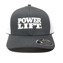Charcoal/White Rubber Patch Hat | Power Lift